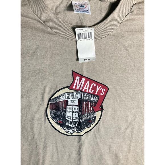 VTG R.H. Macys and Company New York Mens Large T-Shirt Short Sleeve Tag *read* - Picture 2 of 9